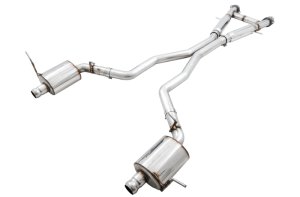 Jeep Grand Cherokee SRT Performance Exhaust - AWE Tuning - Touring Edition Cat Back - Chrome Silver - 2020